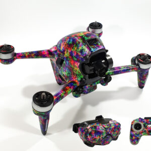 DJI FPV - SKIN - Design: Coloured Pixels + Goggles