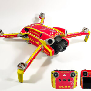 DJI MINI 4 PRO – SKIN – DESIGN: DLRG + 10x Akku- sowie DJI RC2 + RC-N2 Folie