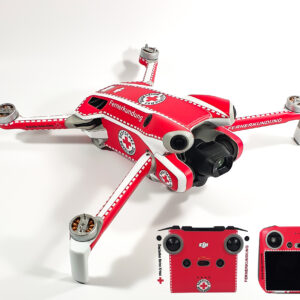 DJI MINI 4 PRO – SKIN – DESIGN: DRK + 10x Akku- sowie DJI RC2 + RC-N2 Folie