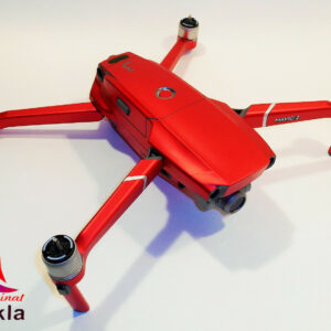 DJI MAVIC 2 PRO/ZOOM- SKIN - CHROM ROT / CHROME RED - 3-5 Batterien / Drohne