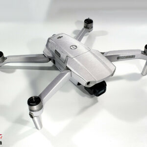 DJI MAVIC AIR 2  + RC - SKIN - ALU SILBER GEBÜRSTET - 3-5x Batterie / Folie
