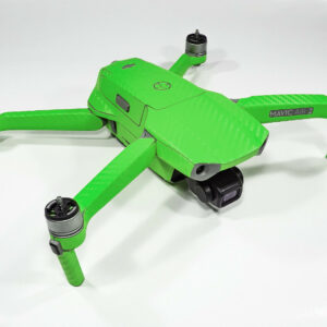 DJI MAVIC AIR 2  + RC - SKIN - CARBON GRÜN/GREEN - 3-5x Batterie / Folie / Decal