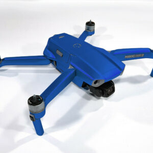 DJI MAVIC AIR 2  + RC - SKIN - CHROM BLAU - 3-5x Batterie / Folie / Decal