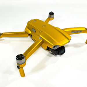 DJI MAVIC AIR 2  + RC - SKIN - CHROM GELB - 3-5x Batterie / Folie / Decal