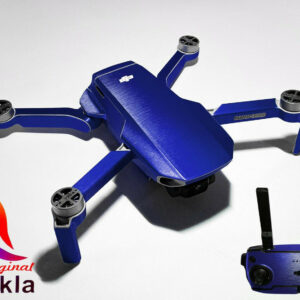 DJI MAVIC MINI - SKIN - ALU BLAU GEBÜRSTET - Folie / Decal / Wrap / Drohne