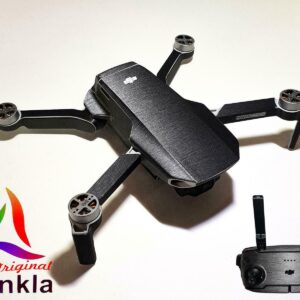 DJI MAVIC MINI - SKIN - ALU GRAU GEBÜRSTET - Folie / Decal / Wrap / Drohne