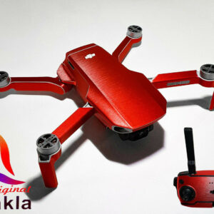 DJI MAVIC MINI - SKIN - ALU ROT GEBÜRSTET - Folie / Decal / Wrap / Drohne