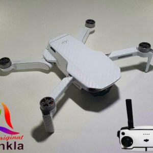 DJI MAVIC MINI - SKIN - CARBON WEISS - Folie / Decal / Wrap / Drohne