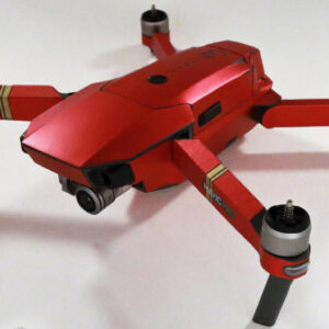 DJI MAVIC PRO / PLATINUM - SKIN - CHROM ROT - 3-5 Batterien / Drohne / Zubehör