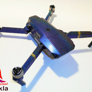 DJI MAVIC PRO / PLATINUM - SKIN - METALLIC INTERGALACTIC BLUE - 3-5 Batterien