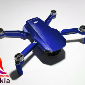 DJI MINI 2 - SKIN- ALU BLAU GEBÜRSTET/BLUE BRUSHED- Decal - Wrap -  Folie - Foil
