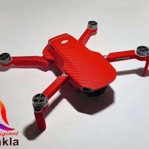 DJI MINI 2 - SKIN - CARBON ROT / CARBON RED - Decal - Wrap - Folie