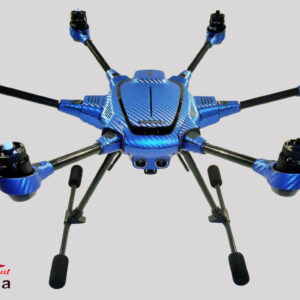 YUNEEC TYPHOON H 3 - SKIN - CARBON BLAU / BLUE / Wrap / Decal / Foil