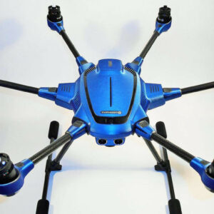 YUNEEC TYPHOON HPLUS - SKIN - ALU BLAU / BLUE GEBÜRSTET / Wrap / Decal / Drohne