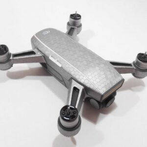 DJI SPARK - SKIN - HONEYCOMB SILBER - Decal - Wrap - Folie