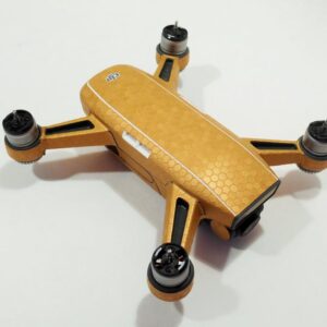 DJI SPARK - SKIN - HONEYCOMB GOLD - Decal - Wrap - Folie