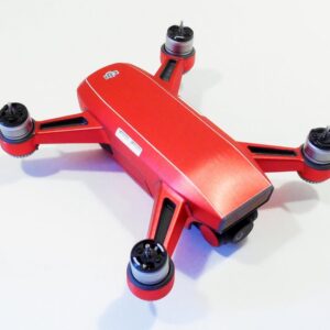 DJI SPARK - SKIN - Alu Rot gebürstet - Decal - Wrap - Folie