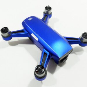 DJI SPARK - SKIN - Chrom Blau - Decal - Wrap - Folie